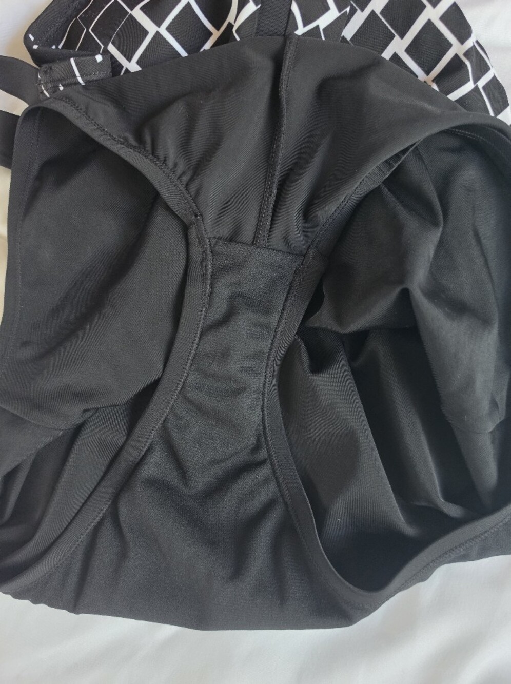 Nike Black & White High-Neck One-Piece Swimsuit - Picture 5 of 5